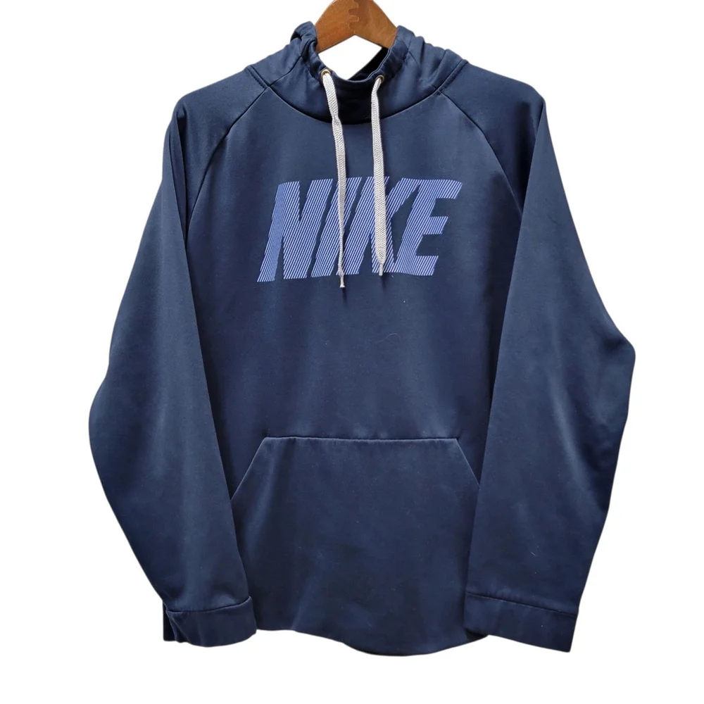 Nike Men's Logo Print Long-Sleeves Hoodie Sweatshirt Size XL